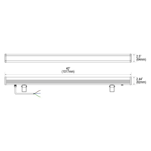 RL1-24 Outdoor 24W RGB+CCT LED Wall Washer Light