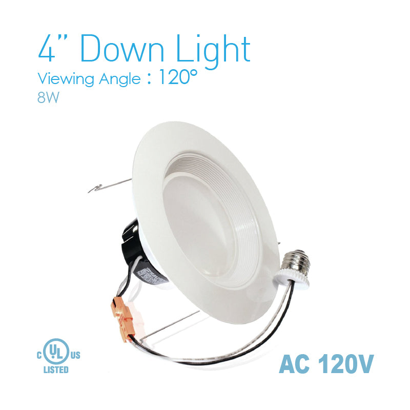 4 in. LED Downlight - 10 Watt - 65 Watt Equal - Halogen Match