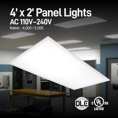 4 x 2 LED Light Fixture Panel 50W - 4000/5000 Kelvin