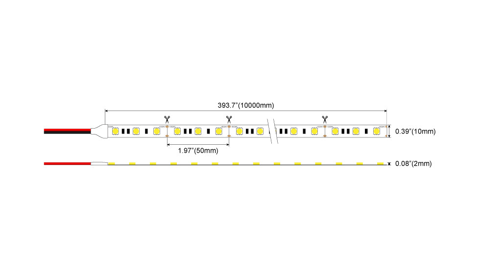 SMD 5050 LED Strip White 140W-24V-32.8ft