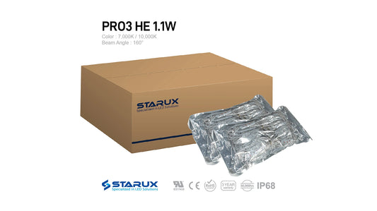 Starux, Channel LED Module, PRO3 HE 1.1W, 1,000 pcs in 1 Box