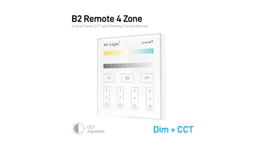 B2 4-Zone Panel CCT Color Temperature Remote