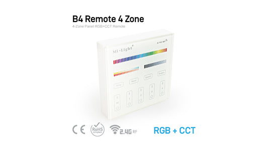 B4 Remote 4-Zone Panel RGB+CCT