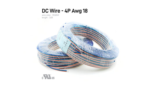 DC Wire 4P(RGBW), 18 AWG, UL2468