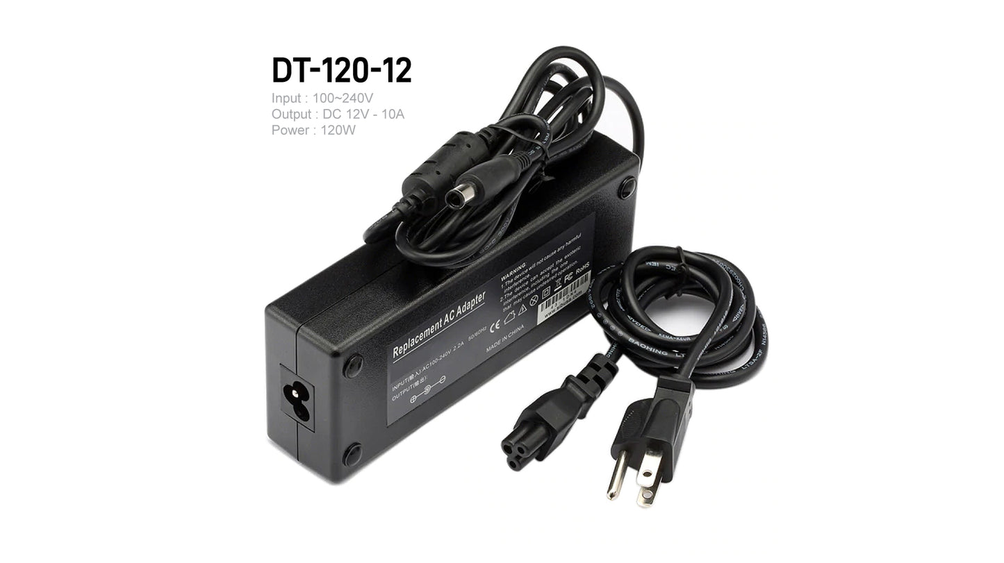 DT-120-12 Laptop Power Supply Adapter DC12V, 10000mA, 120W