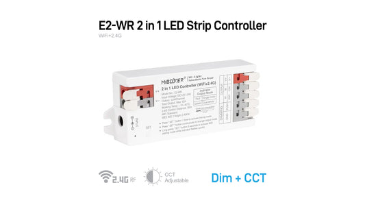 E2-WR 2 in 1 LED Strip Controller (WiFi+2.4G) Screw Free