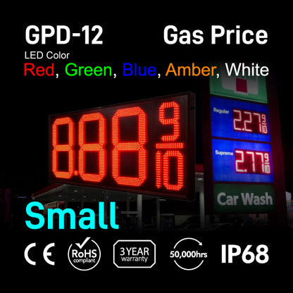 Gas Price Digital Number Display 36.5" x 15.75"