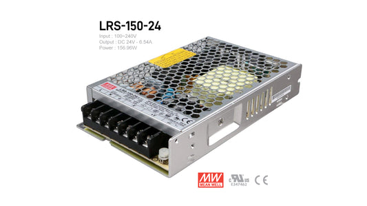 MeanWell LRS-150-24 Indoor LED Driver 150W 24V UL