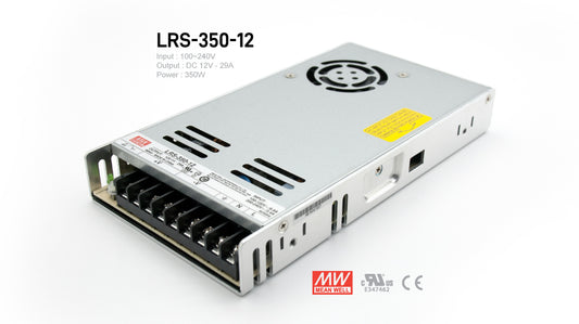 MeanWell LRS-350-12 Indoor LED Driver 350W 12V UL