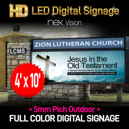 P5 Outdoor HD LED Digital Signage 4' x 10'