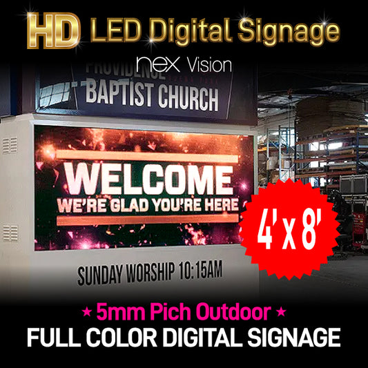 P5 Outdoor HD LED Digital Signage 4' x 8'