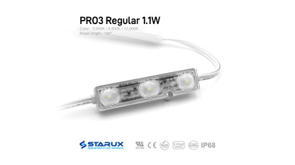 Starux, Channel LED Module, PRO3 Regular 1.1W, 50 pcs, (25ft)