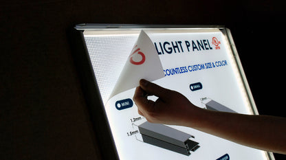 Lumi Single Sided Lighting Panel Sign and Custom Film Printing