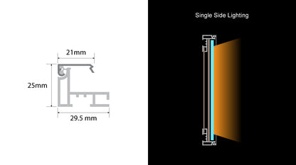 Lumi Single Sided Lighting Panel Sign and Custom Film Printing