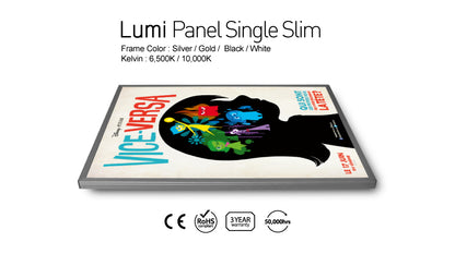 Lumi Single Sided Lighting Panel Sign and Custom Film Printing