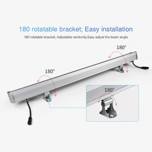 SYS-RL1 Outdoor 24W RGB+CCT LED Wall Washer Light (Subordinate Lamp)