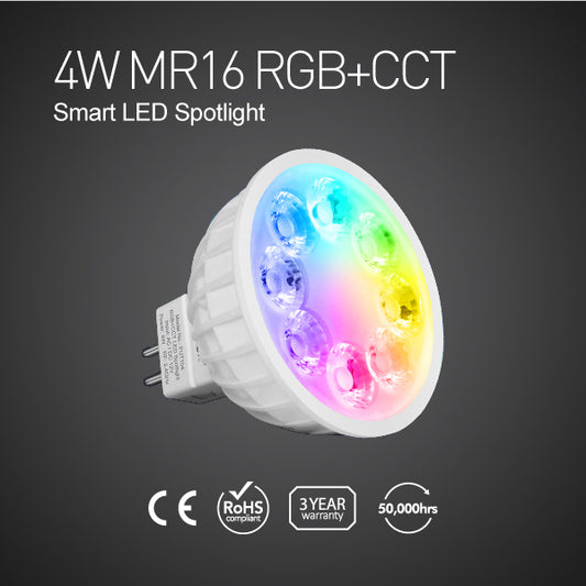 FUT104-4W MR16 RGB+CCT Smart LED Spotlight