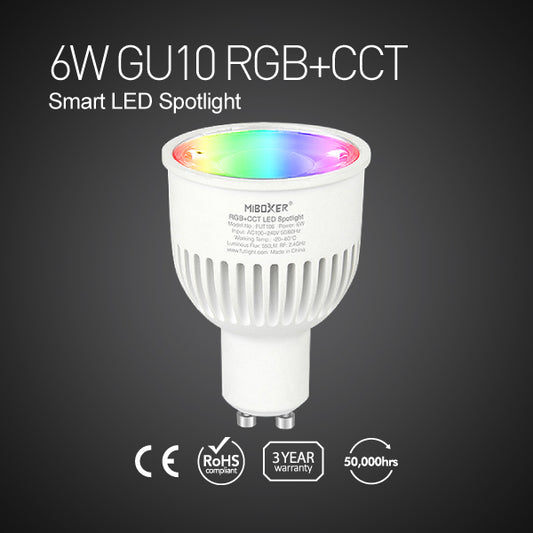 FUT106-6W GU10 RGB+CCT Smart LED Spotlight