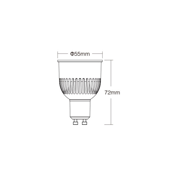 FUT106-6W GU10 RGB+CCT Smart LED Spotlight