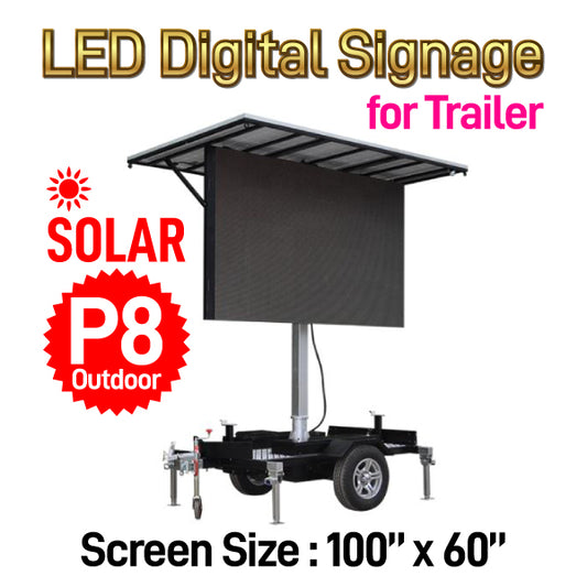 Solar P8 Outdoor LED Digital Billboard Trailer