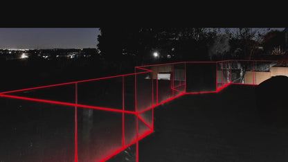 Floating Glass Railing with Led Lighting System, Frame + Lighting