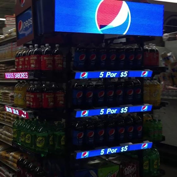 P 1.5 Smart Shelves Advertising LED Display Screen 47.25 x 2.36"