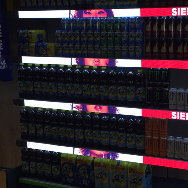 P 1.5 Smart Shelves Advertising LED Display Screen 47.25 x 2.36"