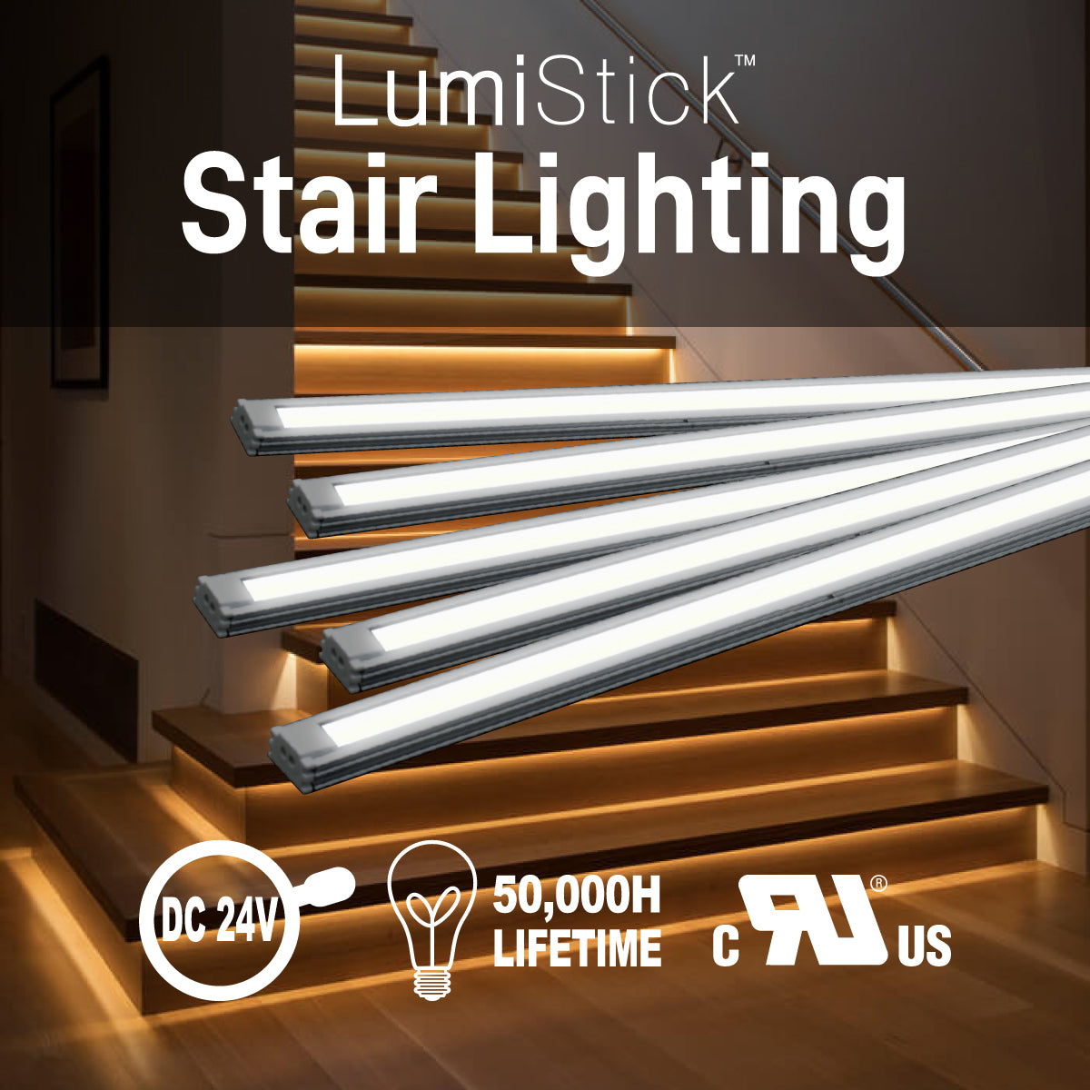 S1-1206 Slim LED 15 Stairs Lighting Indoor Set