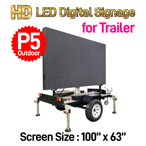 P5 HD Outdoor LED Digital Billboard Trailer